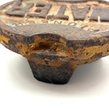 Pioneer WATER, Resonant and Perfectly Patinated Old Cast Iron Street Water Valve Cover