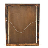 Lush Victorian Sea Moss Composition with Cut Paper Urn, Mid 19th Century, Period Oak Frame