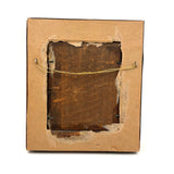 Finely Dressed Young Woman at Piano, c. 1840s Folk Art Portrait in Original Burl Maple Frame