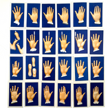 Fabulous 1930s Carreras Palmistry Cigarette Cards, Complete Set of 50, Near Mint