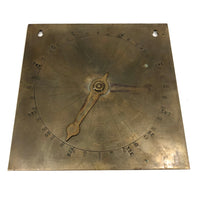 Charming and Unusual Antique Folk Art Compass Dial with Pressed Type Coordinates