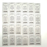 Fabulous 1930s Carreras Palmistry Cigarette Cards, Complete Set of 50, Near Mint