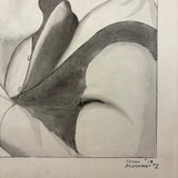 Robert Ingles's Unexpectedly Excellent  Ink / Ink Wash Student Drawing on Board, 1955