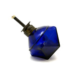 Victorian Cobalt Glass Jewelers Lamp with Faceted Sides (for Tipping to Direct Light)