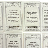 Fabulous 1930s Carreras Palmistry Cigarette Cards, Complete Set of 50, Near Mint