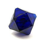 Victorian Cobalt Glass Jewelers Lamp with Faceted Sides (for Tipping to Direct Light)