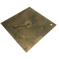 Charming and Unusual Antique Folk Art Compass Dial with Pressed Type Coordinates