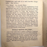 Scarce 1897 Hood's Spelling School Game, Complete, with Extensive Rules Booklet-- and Sarsaparilla Advertising!