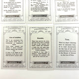 Fabulous 1930s Carreras Palmistry Cigarette Cards, Complete Set of 50, Near Mint