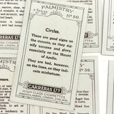 Fabulous 1930s Carreras Palmistry Cigarette Cards, Complete Set of 50, Near Mint