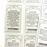 Fabulous 1930s Carreras Palmistry Cigarette Cards, Complete Set of 50, Near Mint