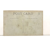 Man in Bowler and Oversized Coat, View From Behind, Elusive (Pre-Magritte) Antique RPPC