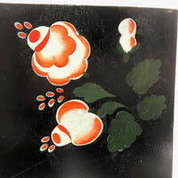 Lot of Stencil Painted Toleware/Theorem Test Designs
