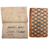 Very Beautiful 1811 Hand-printed Paper Covered German Catechism Book with Fratur Lettered Nameplate