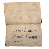 Very Beautiful 1811 Hand-printed Paper Covered German Catechism Book with Fratur Lettered Nameplate