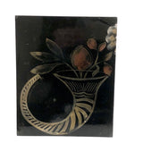 Lot of Stencil Painted Toleware/Theorem Test Designs