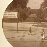 "The Hague, 1921"-- Surveillance Evoking Early Kodak (?) Photo Print on Card