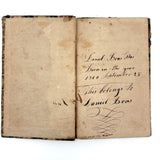 Very Beautiful 1811 Hand-printed Paper Covered German Catechism Book with Fratur Lettered Nameplate