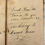 Very Beautiful 1811 Hand-printed Paper Covered German Catechism Book with Fratur Lettered Nameplate