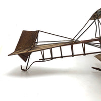Scratch Made Folk Art WW1 Style Triplane/Seaplane