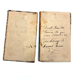 Very Beautiful 1811 Hand-printed Paper Covered German Catechism Book with Fratur Lettered Nameplate