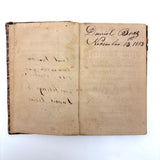 Very Beautiful 1811 Hand-printed Paper Covered German Catechism Book with Fratur Lettered Nameplate