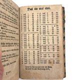 Very Beautiful 1811 Hand-printed Paper Covered German Catechism Book with Fratur Lettered Nameplate