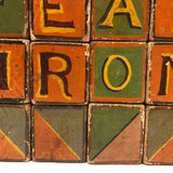 Gorgeous Old Handmade Blocks in Great Palette