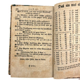 Very Beautiful 1811 Hand-printed Paper Covered German Catechism Book with Fratur Lettered Nameplate