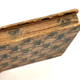 Very Beautiful 1811 Hand-printed Paper Covered German Catechism Book with Fratur Lettered Nameplate