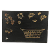 Lot of Stencil Painted Toleware/Theorem Test Designs