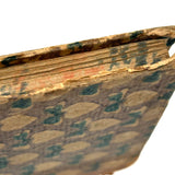 Very Beautiful 1811 Hand-printed Paper Covered German Catechism Book with Fratur Lettered Nameplate