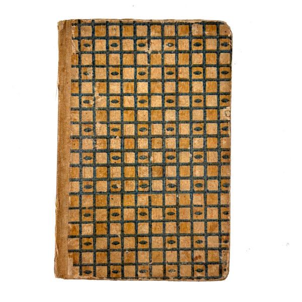 Very Beautiful 1838 German Catechism Book with Hand-printed Paper Cover