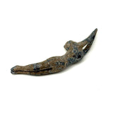 As Found, Perfectly Patinated Cast Metal Diver in Bright Red Cap