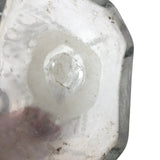 Wonderful Early Etched Glass Bottle/Flask with Flowers in Urns and Threaded Neck
