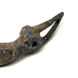 As Found, Perfectly Patinated Cast Metal Diver in Bright Red Cap