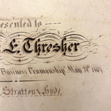 Scarce Copy of Williams & Packard's Original Gems of Penmanship, 1867, with Inked Calligraphy Dedication and Fantastic Alphabets