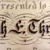 Scarce Copy of Williams & Packard's Original Gems of Penmanship, 1867, with Inked Calligraphy Dedication and Fantastic Alphabets