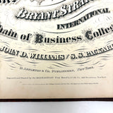 Scarce Copy of Williams & Packard's Original Gems of Penmanship, 1867, with Inked Calligraphy Dedication and Fantastic Alphabets