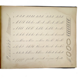 Scarce Copy of Williams & Packard's Original Gems of Penmanship, 1867, with Inked Calligraphy Dedication and Fantastic Alphabets