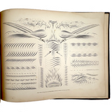Scarce Copy of Williams & Packard's Original Gems of Penmanship, 1867, with Inked Calligraphy Dedication and Fantastic Alphabets
