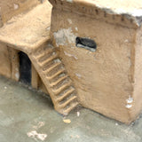 SOLD WPA Educational Architectural Model: Painted Chalkware Egyptian House, 1930s/early 1940s