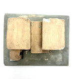 SOLD WPA Educational Architectural Model: Painted Chalkware Egyptian House, 1930s/early 1940s