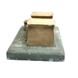 SOLD WPA Educational Architectural Model: Painted Chalkware Egyptian House, 1930s/early 1940s