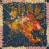 Flame Stitch and Cornucopia, Pair of 19th Century Schoolgirl Needlepoints on Homespun Linen with Puffed Borders
