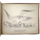 Scarce Copy of Williams & Packard's Original Gems of Penmanship, 1867, with Inked Calligraphy Dedication and Fantastic Alphabets