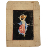 Baccante dell'Ercolano, Much Handled 19th Century Italian Grand Tour Watercolor