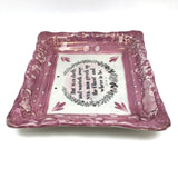 Man Giveth Up the Ghost, Mid 19th Century Sunderland Lustreware Wall Plaque