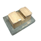 SOLD WPA Educational Architectural Model: Painted Chalkware Egyptian House, 1930s/early 1940s