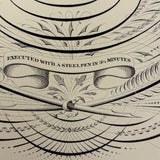 Scarce Copy of Williams & Packard's Original Gems of Penmanship, 1867, with Inked Calligraphy Dedication and Fantastic Alphabets